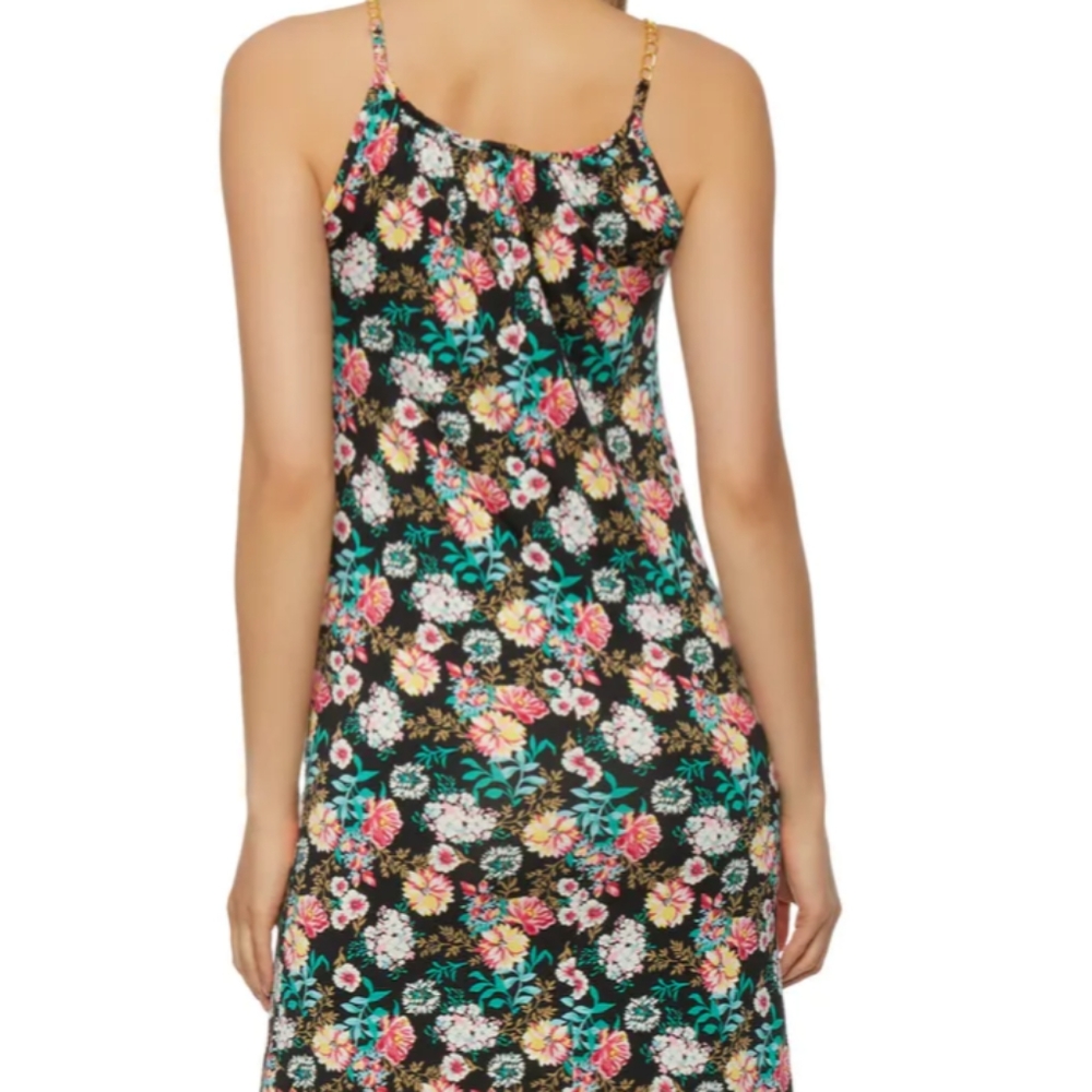 Chain Straps Floral Dress - Picture 3 of 6